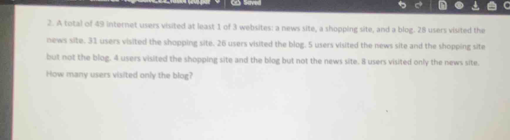 2. a total of 49 internet users visited at least 1 of 3 websites: a new…