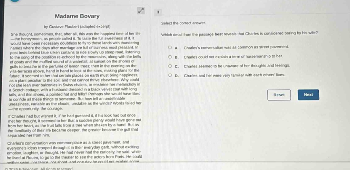 madame bovary by gustave flaubert (adapted excerpt) she thought, someti…