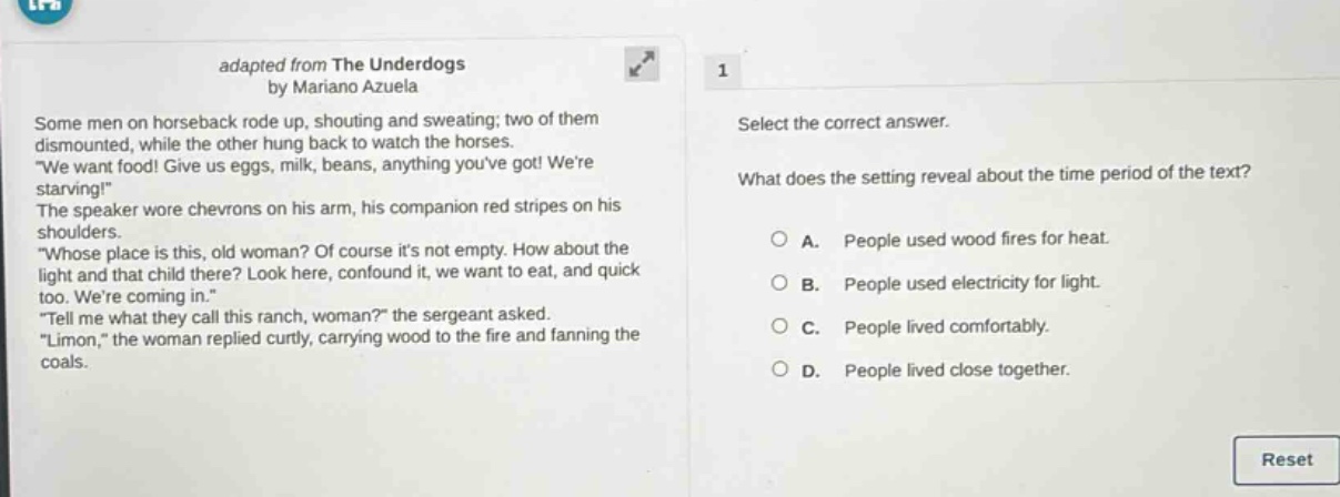 adapted from the underdogs by mariano azuela some men on horseback rode…