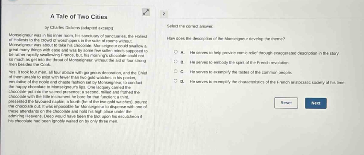 a tale of two cities by charles dickens (adapted excerpt) monseigneur w…