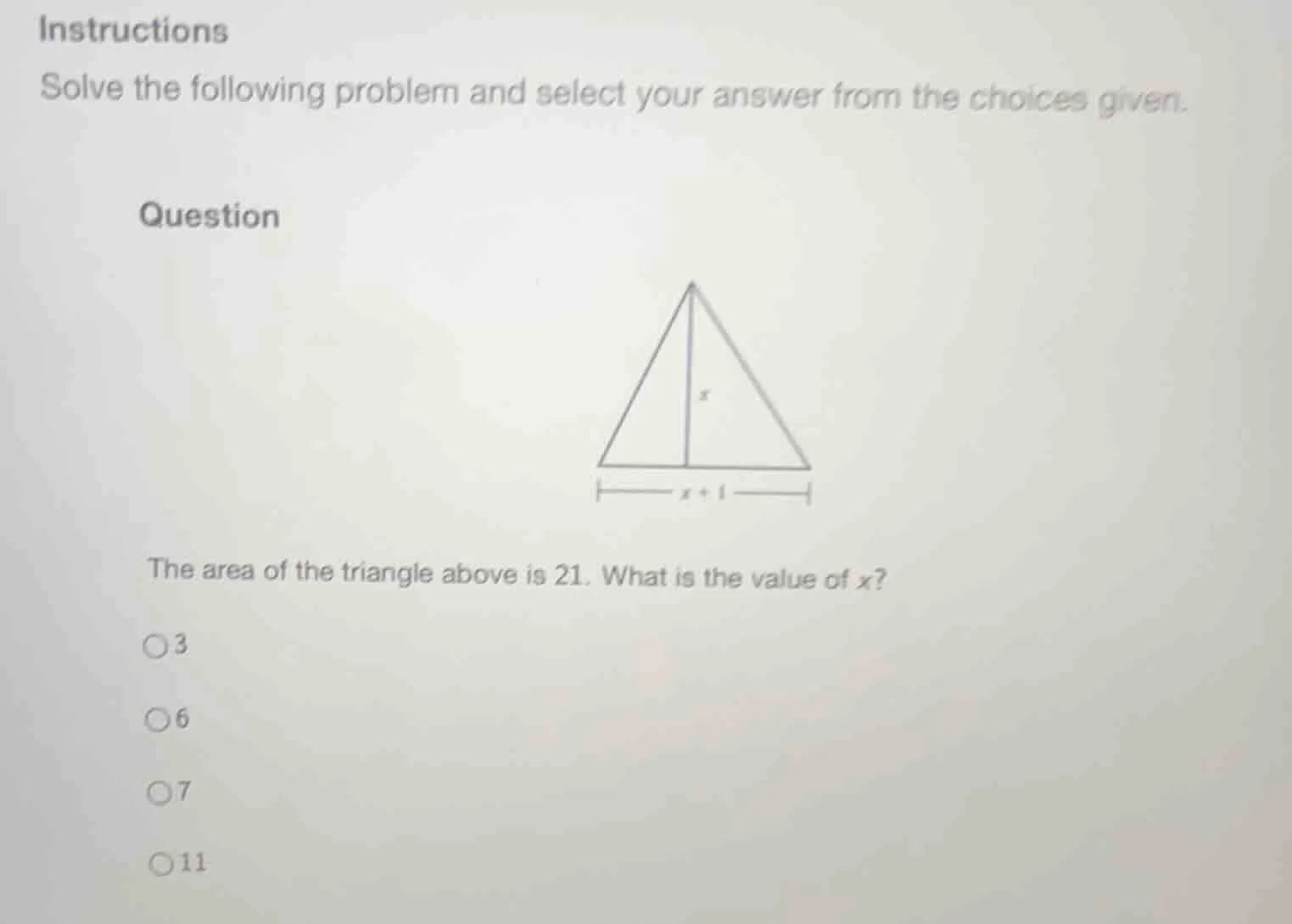instructions solve the following problem and select your answer from th…