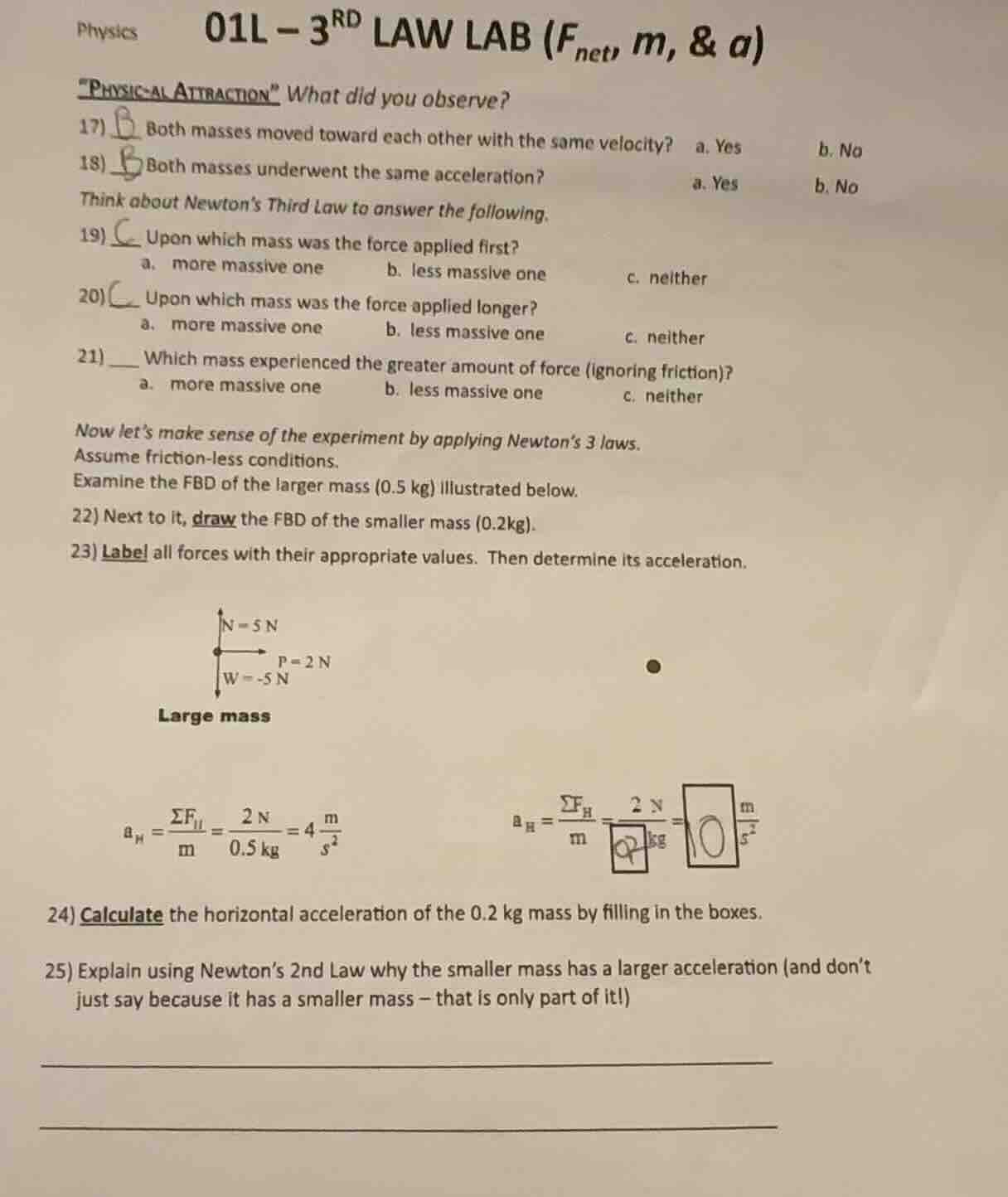 physics 01l – 3$^{rd}$ law lab ($f_{net}$, $m$, & $a$) \physical attrac…