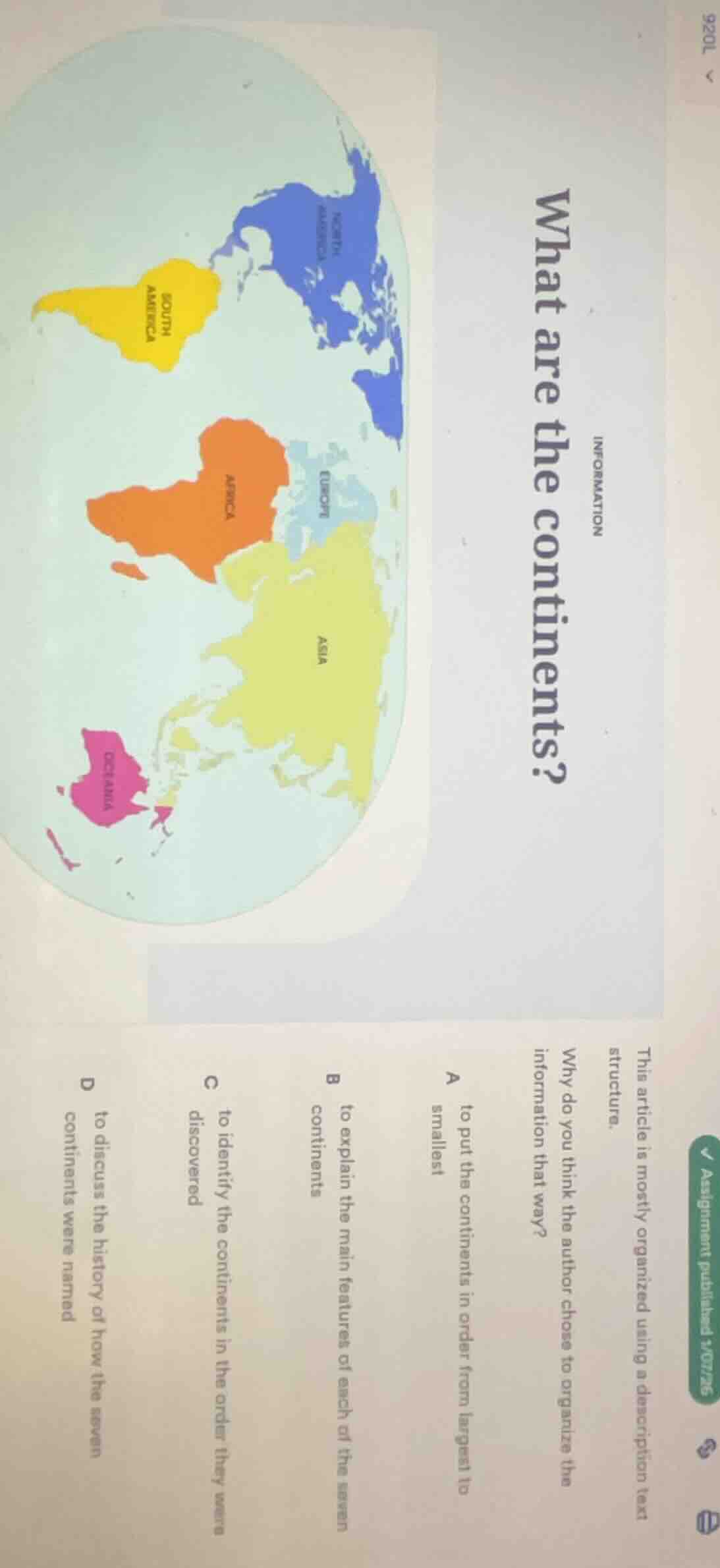 information what are the continents? this article is mostly organized u…
