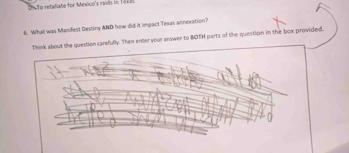 6. what was manifest destiny and how did it impact texas annexation? th…