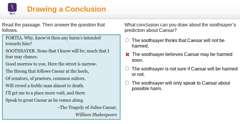 drawing a conclusion read the passage. then answer the question that fo…