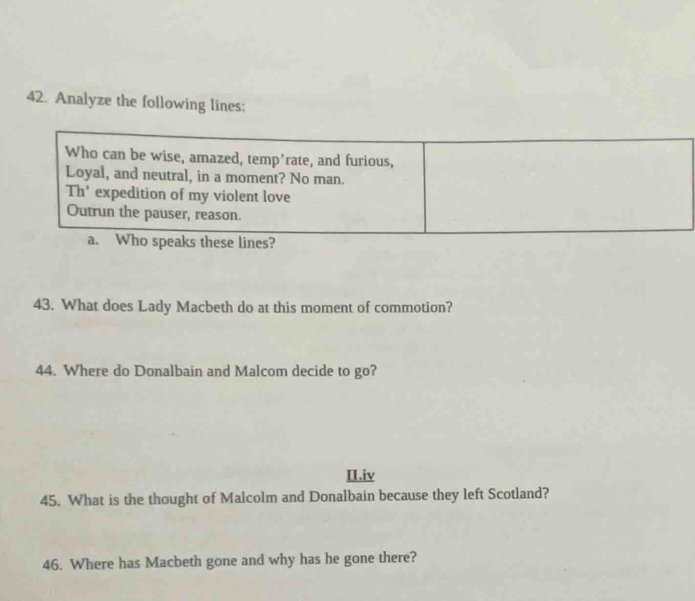 42. analyze the following lines: who can be wise, amazed, temp’rate, an…