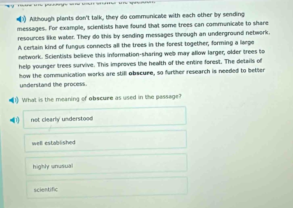 although plants dont talk, they do communicate with each other by sendi…