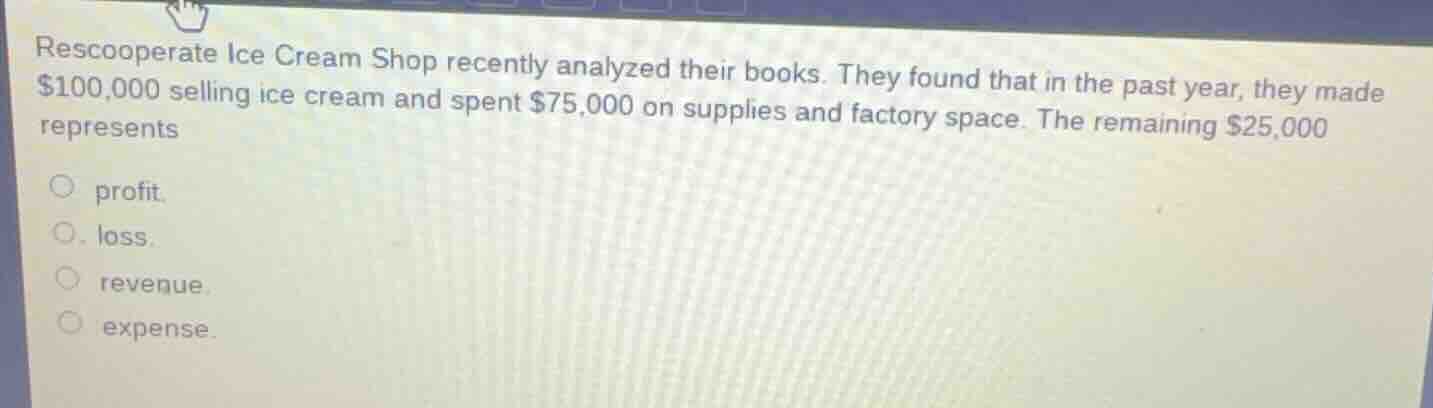 rescooperate ice cream shop recently analyzed their books. they found t…