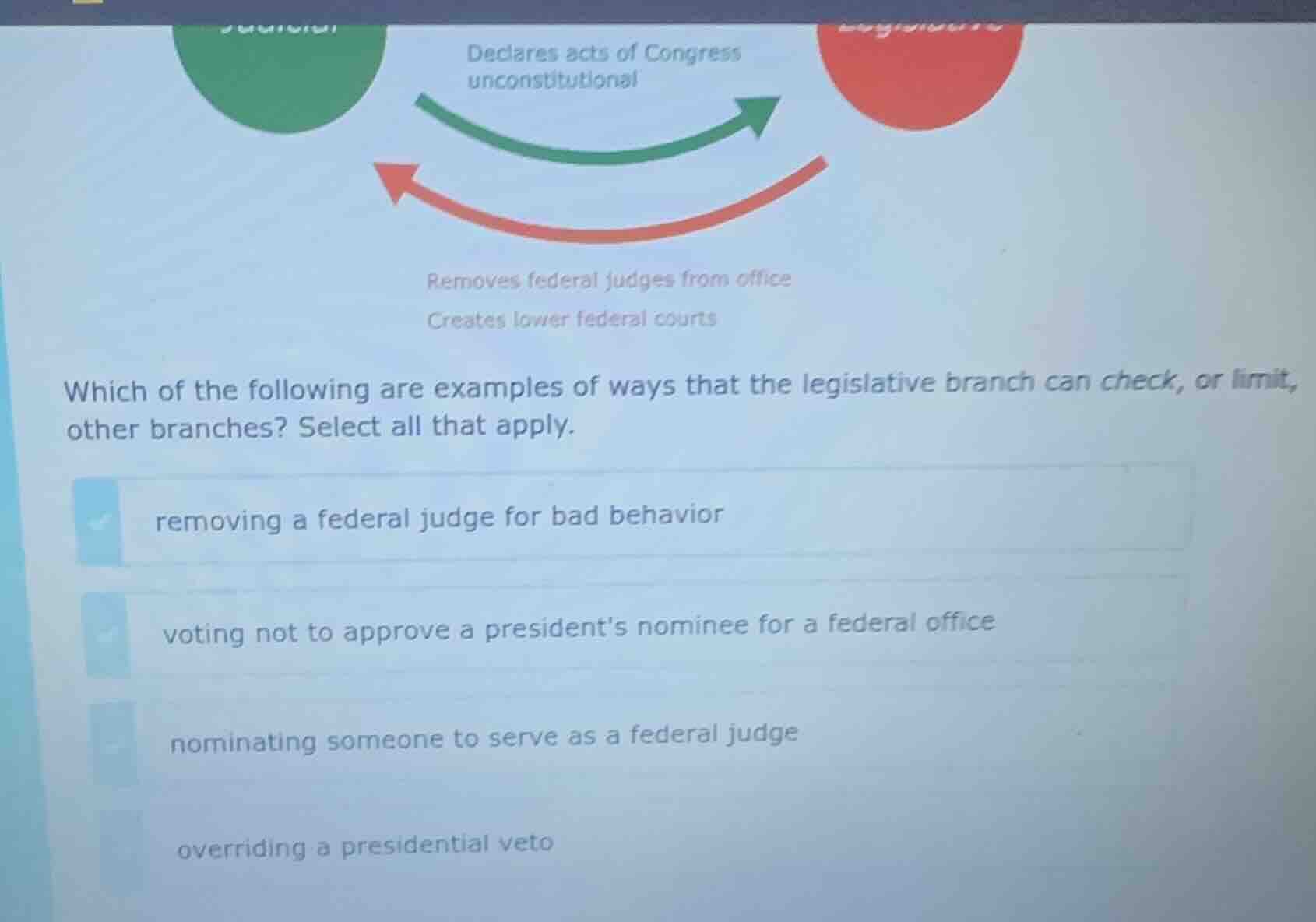 declares acts of congress unconstitutional removes federal judges from …