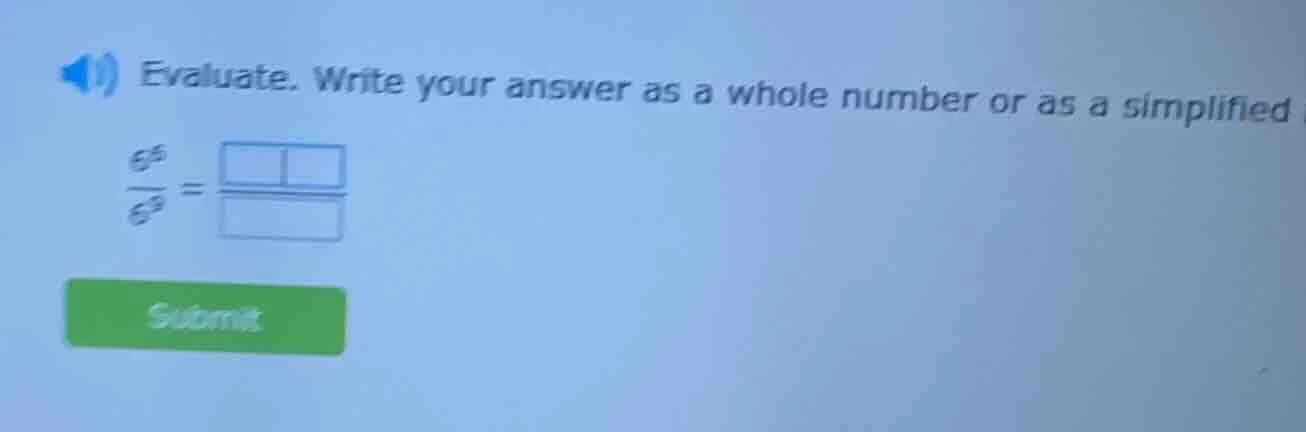 evaluate. write your answer as a whole number or as a simplified \\(\\f…