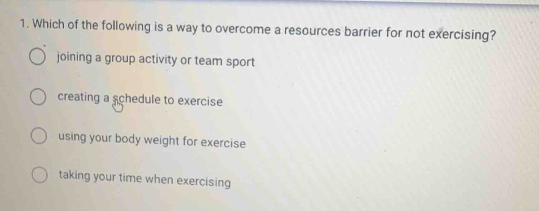 1. which of the following is a way to overcome a resources barrier for …