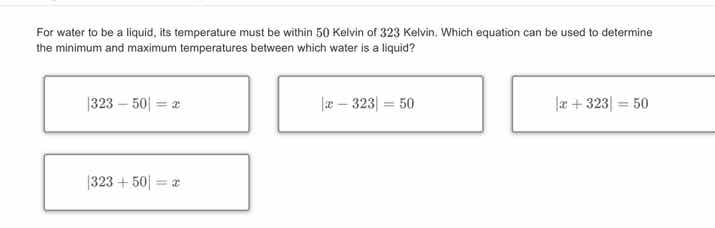 for water to be a liquid, its temperature must be within 50 kelvin of 3…