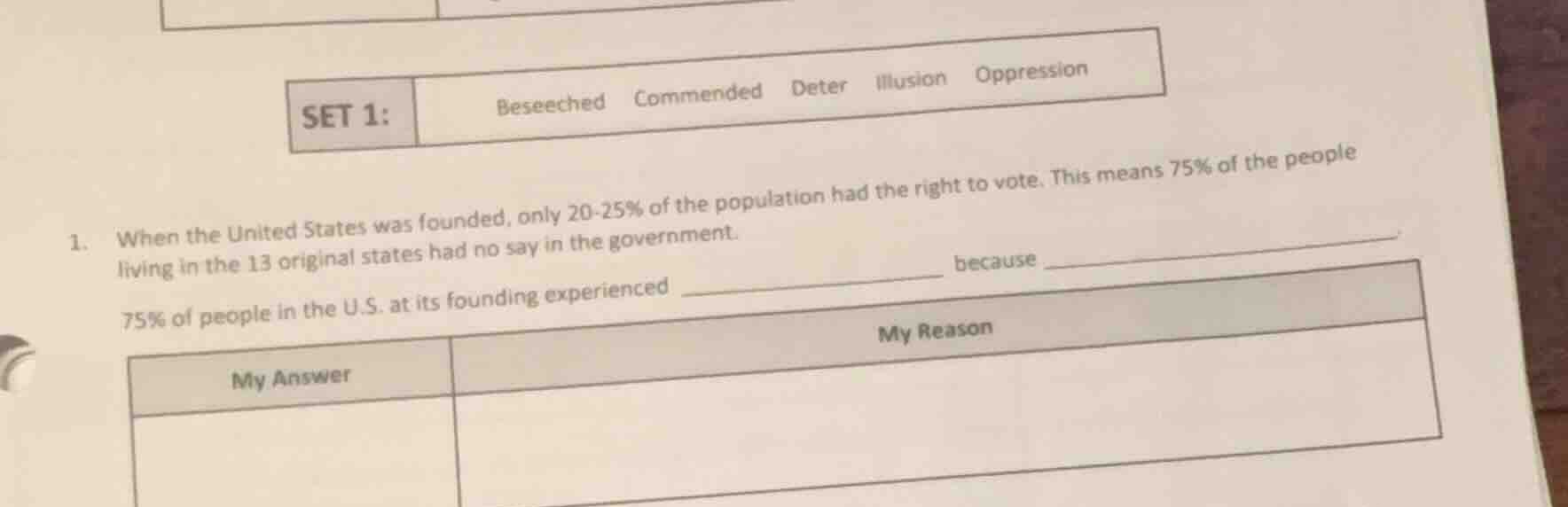 set 1: beseeched commended deter illusion oppression 1. when the united…