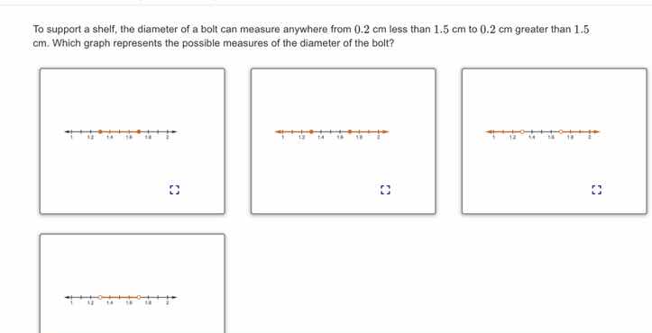 to support a shelf, the diameter of a bolt can measure anywhere from 0.…
