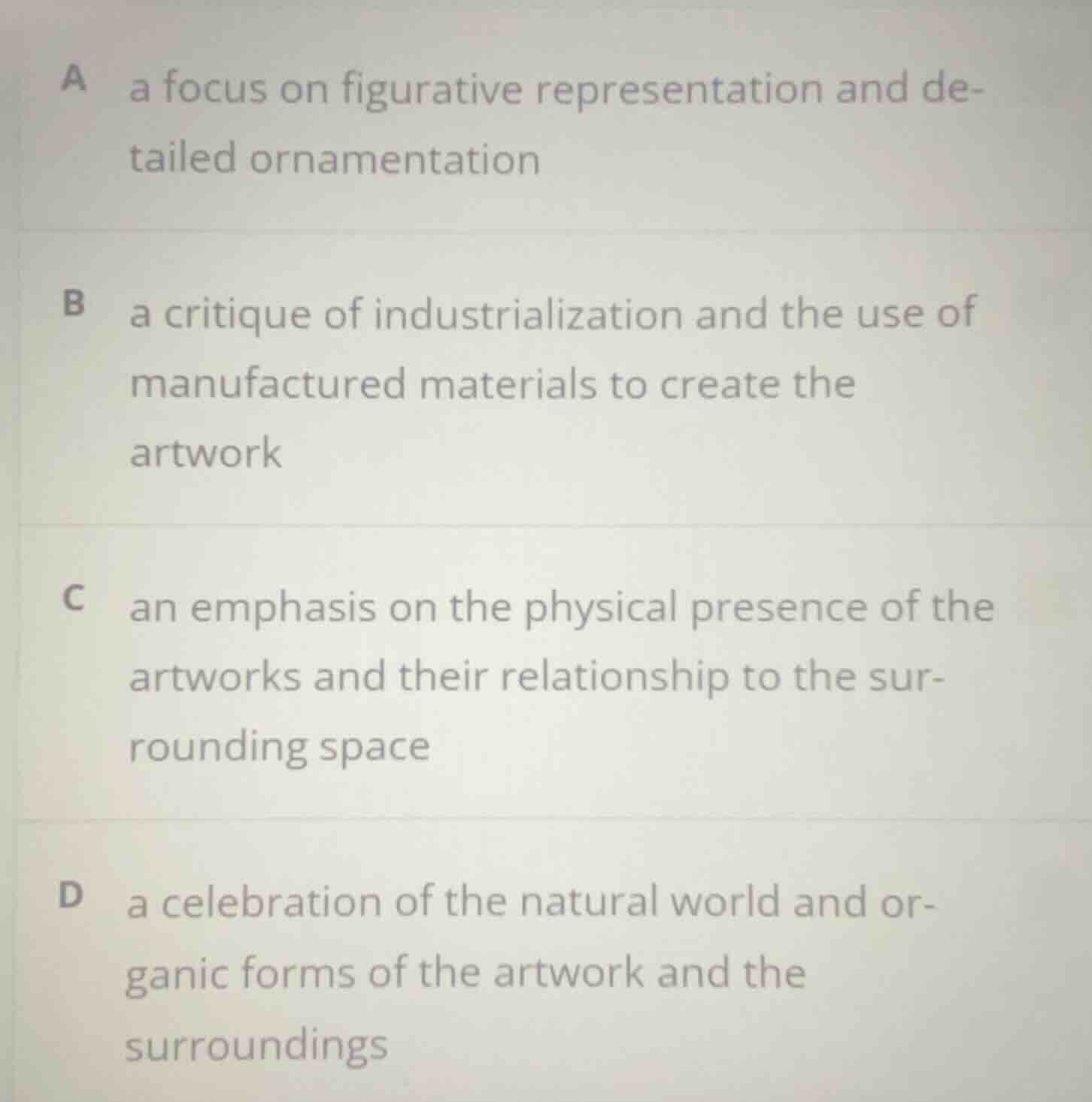 a a focus on figurative representation and detailed ornamentation b a c…