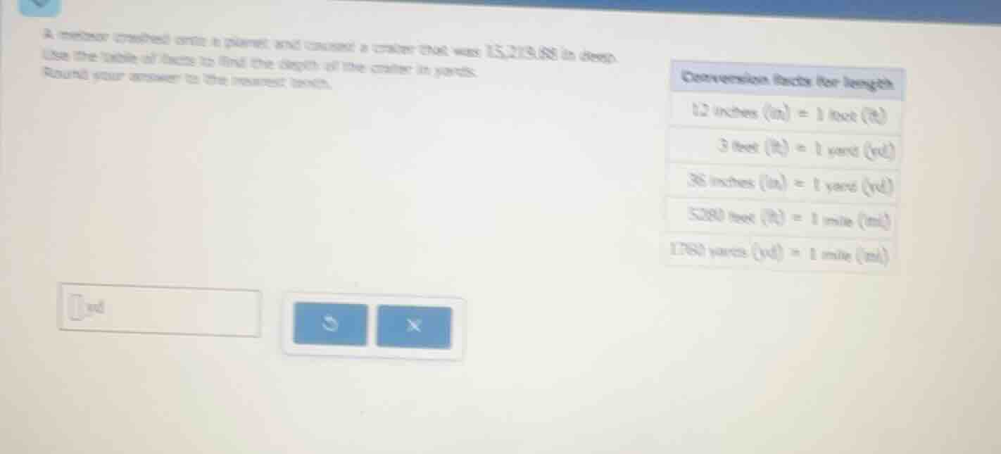 a meteor crashed onto a planet, and created a crater that was 15,213.88…