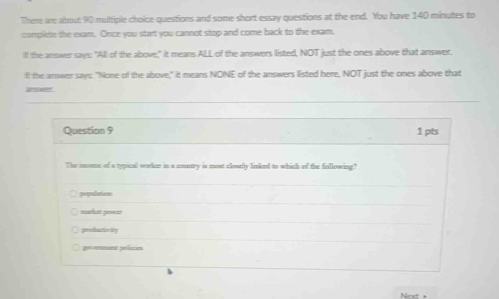 there are about 90 multiple choice questions and some short essay quest…