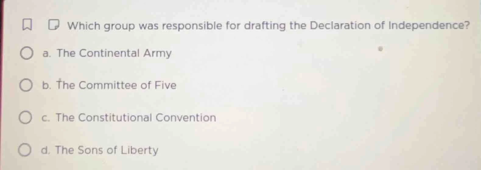 which group was responsible for drafting the declaration of independenc…