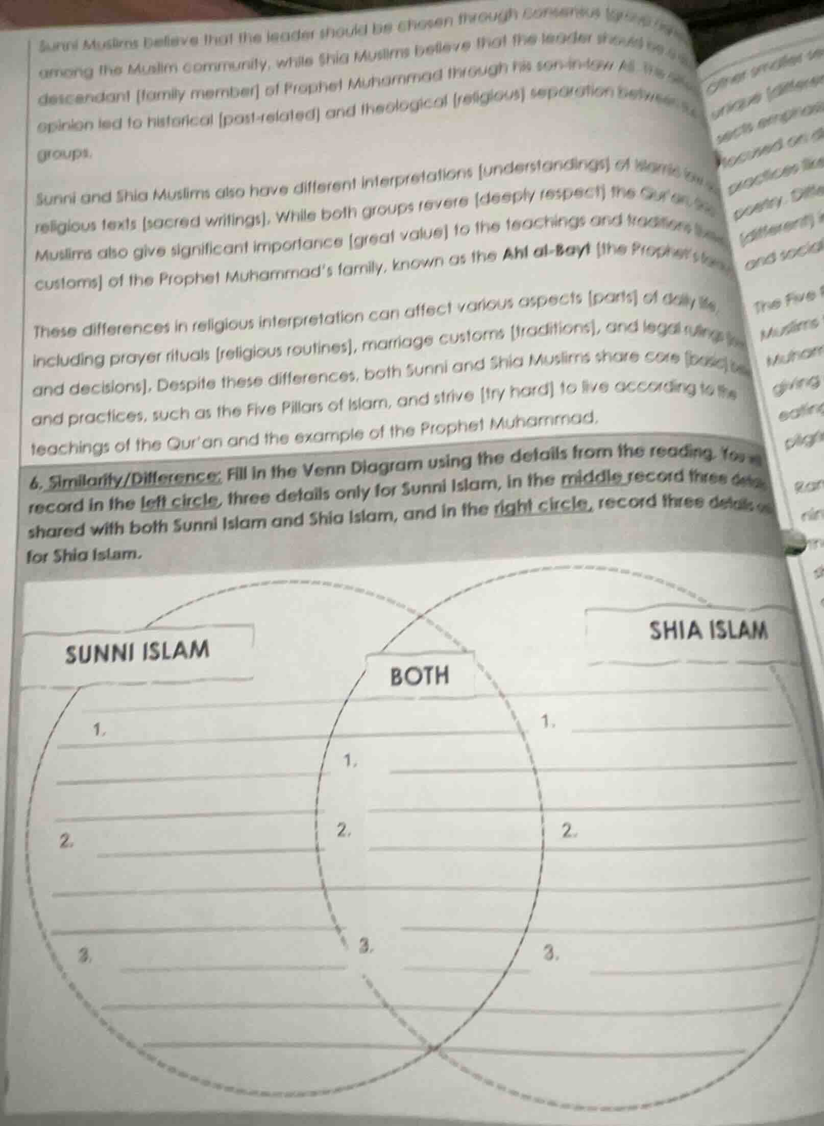 sunni muslims believe that the leader should be chosen through consensu…