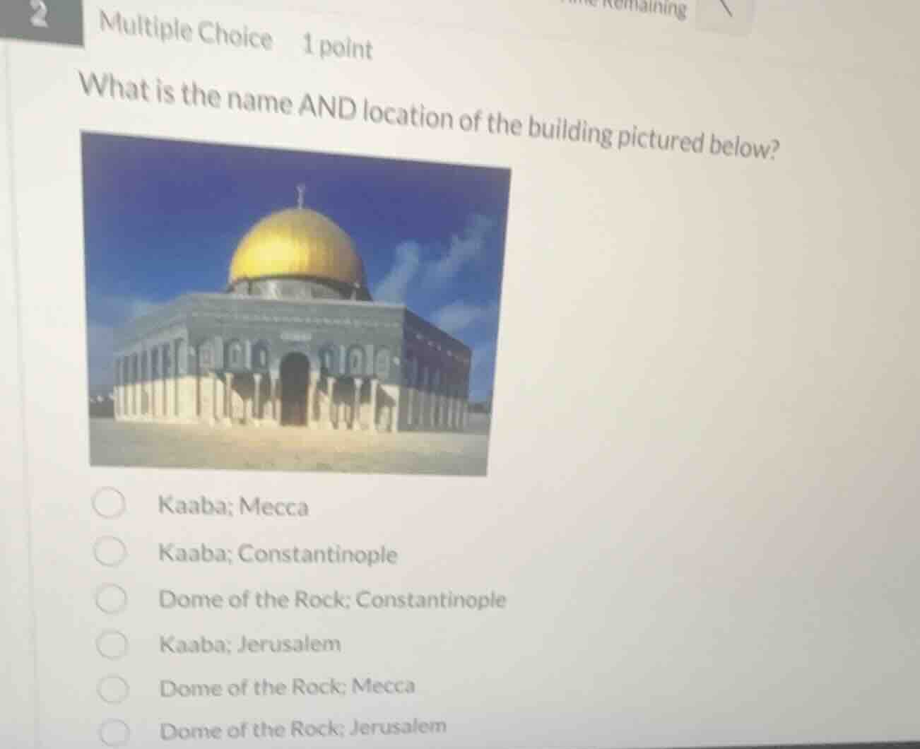 2 multiple choice 1 point what is the name and location of the building…