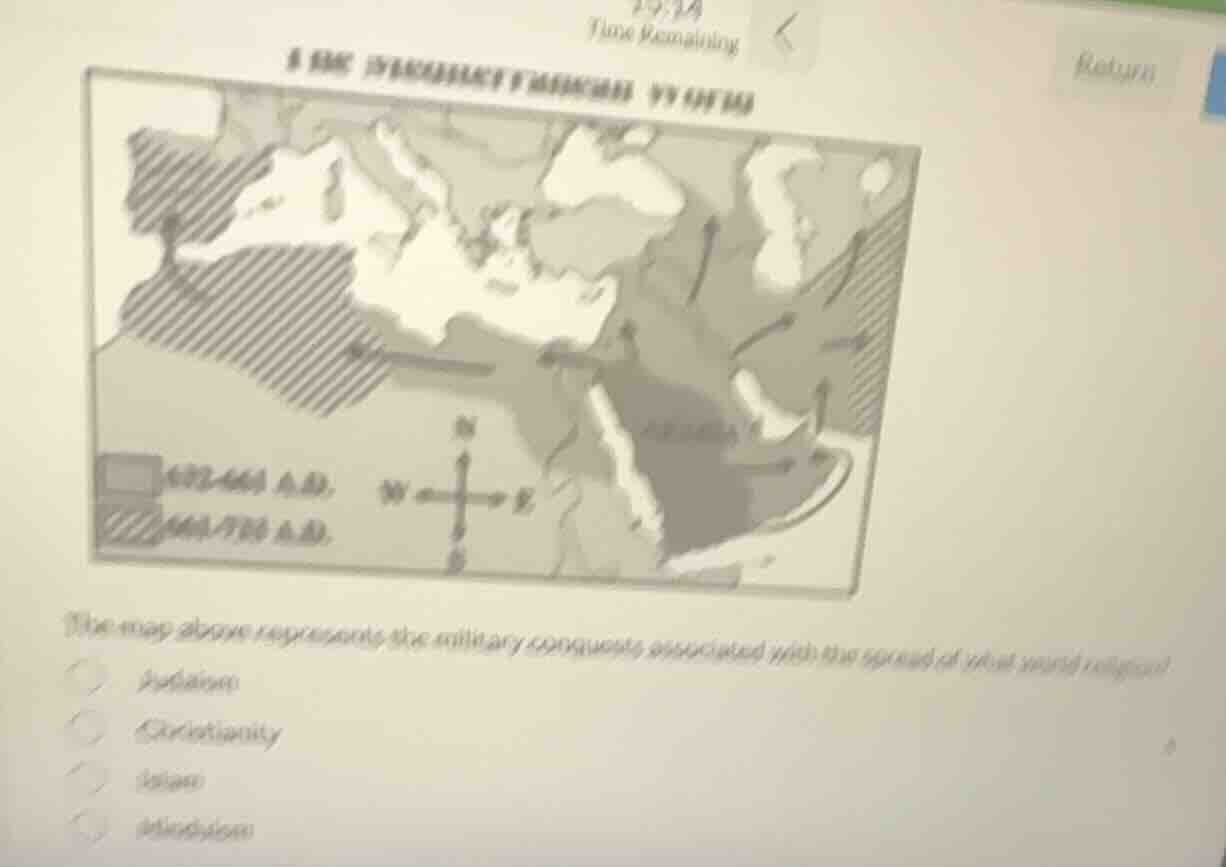 the map above represents the military conquests associated with the spr…