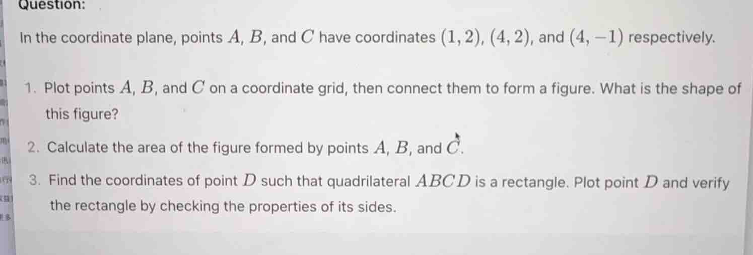 question: in the coordinate plane, points a, b, and c have coordinates …