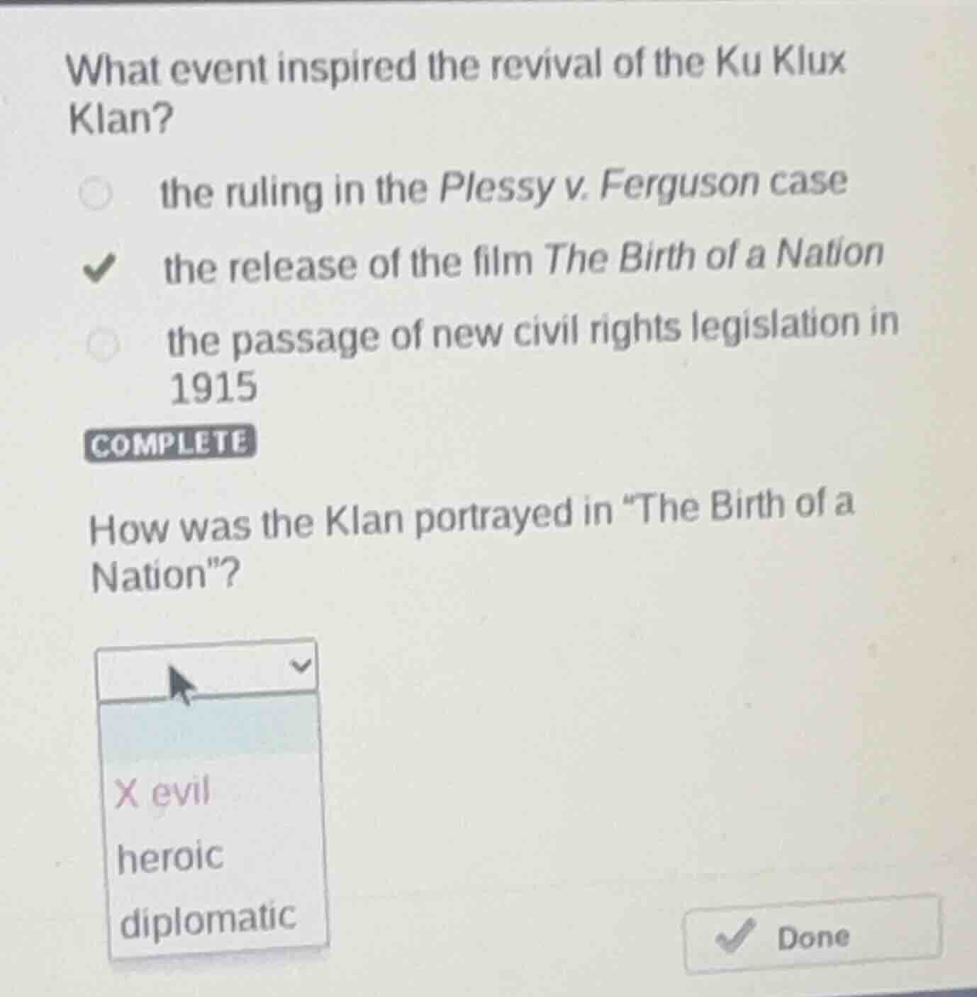 what event inspired the revival of the ku klux klan? the ruling in the …