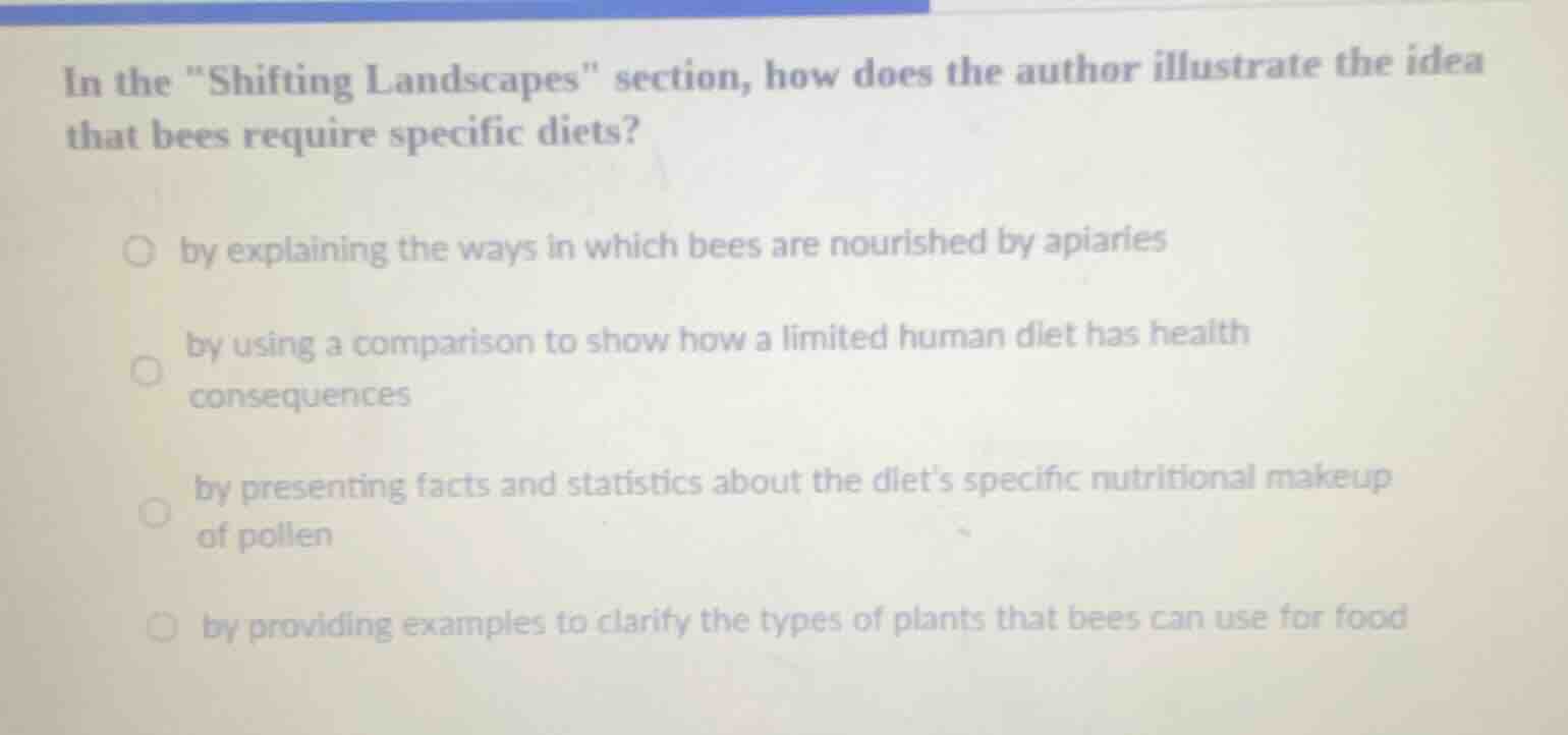 in the \shifting landscapes\ section, how does the author illustrate th…