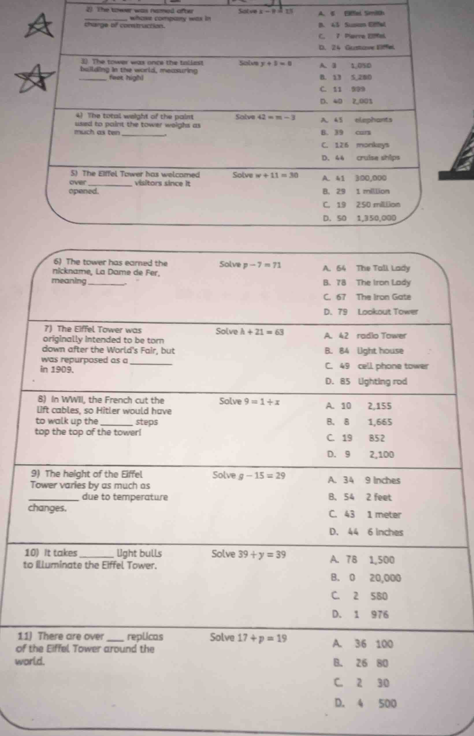 2) the tower was named after ______ whose company was in charge of cons…