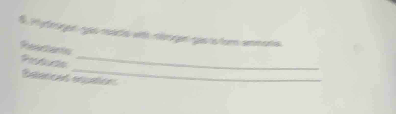 6. hydrogen gas reacts with nitrogen gas to form ammonia. reactants: pr…