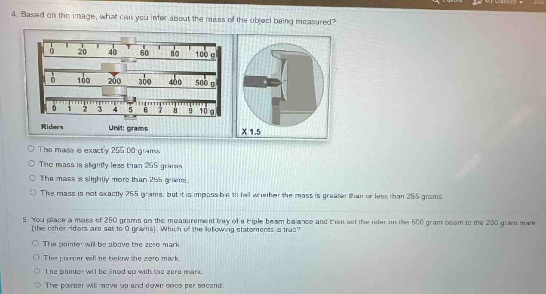 4. based on the image, what can you infer about the mass of the object …