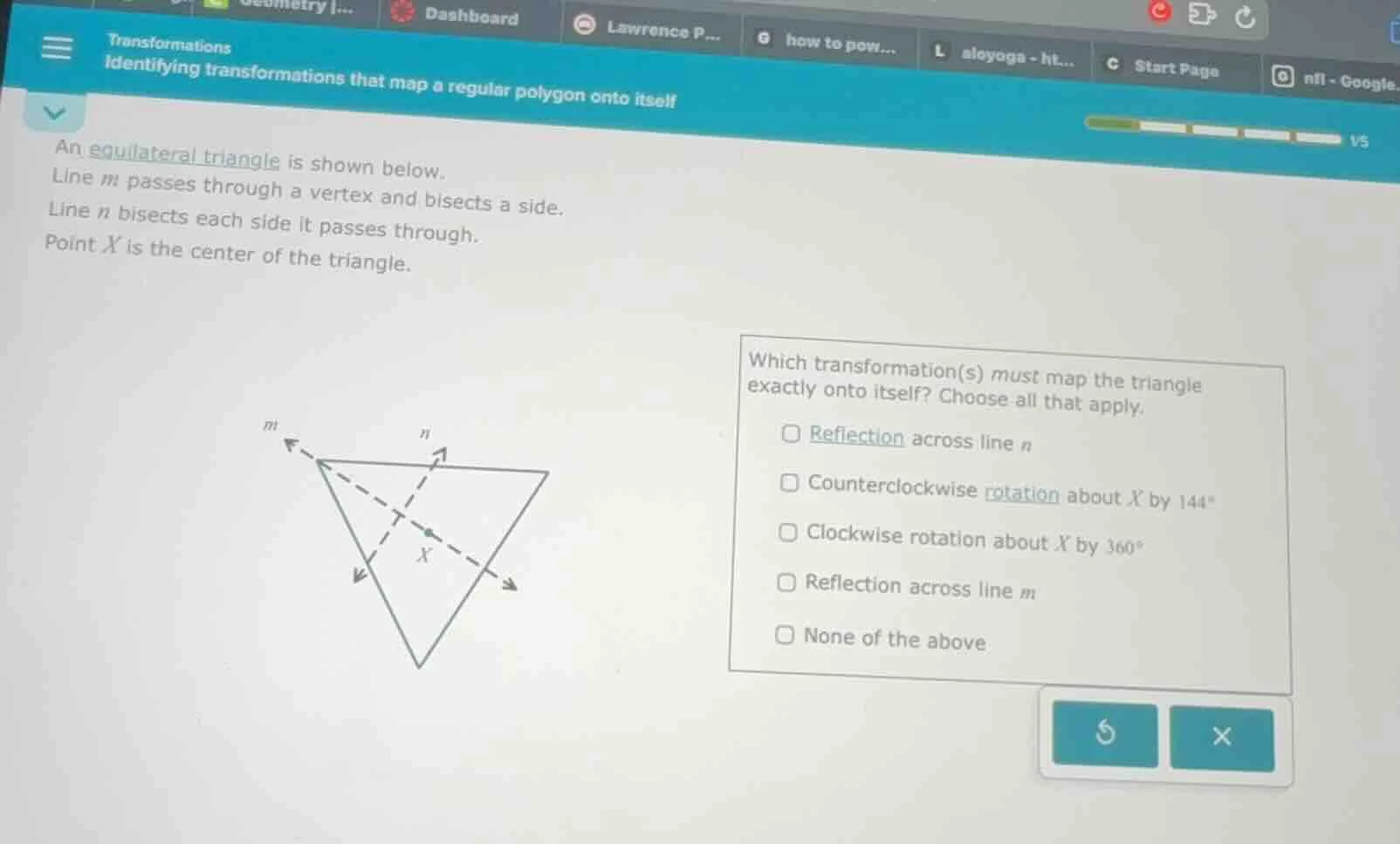 transformations identifying transformations that map a regular polygon …