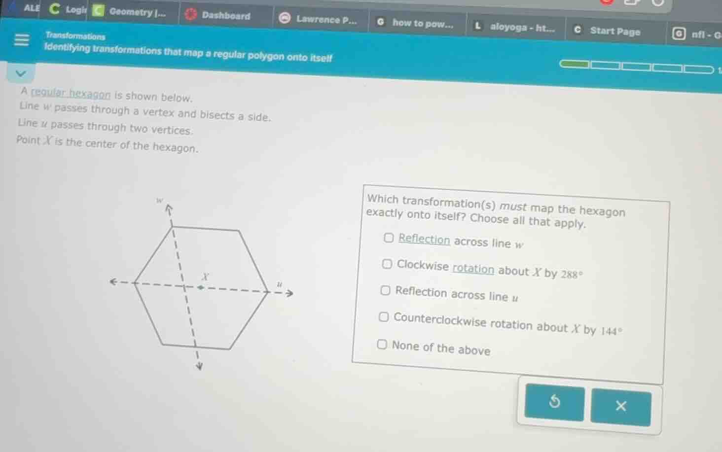 transformations identifying transformations that map a regular polygon …