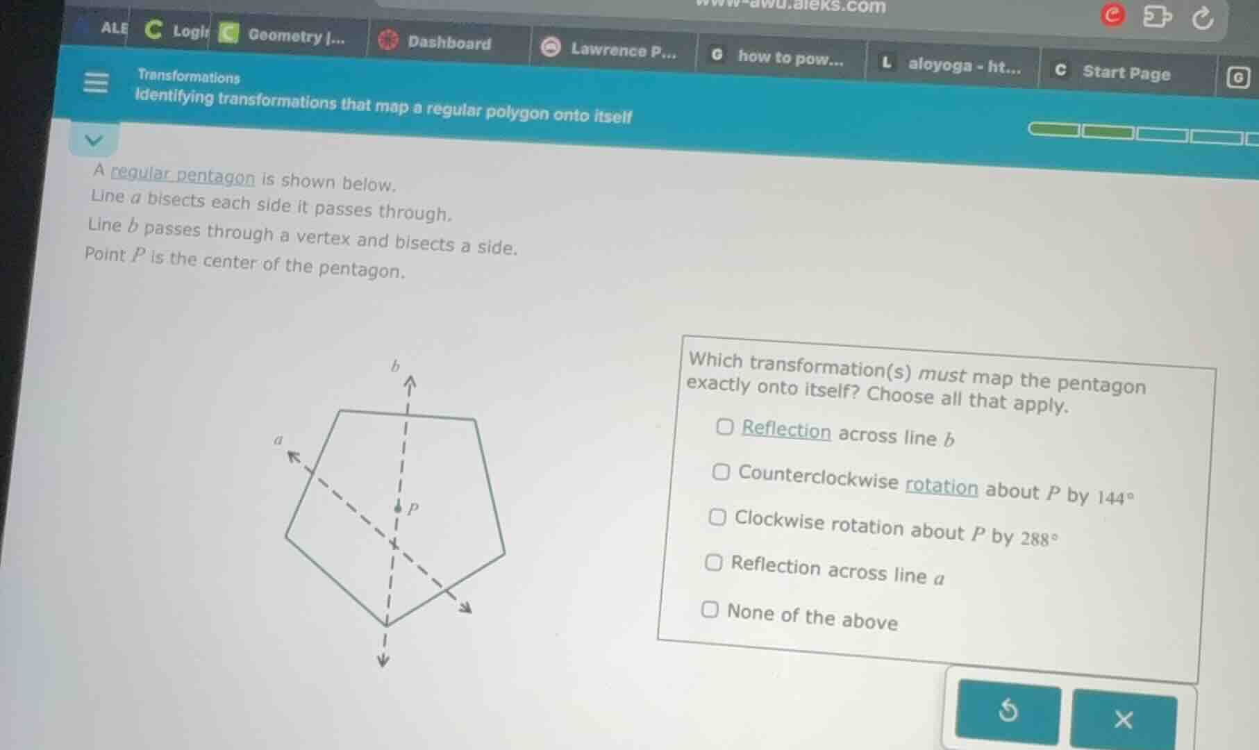 transformations identifying transformations that map a regular polygon …