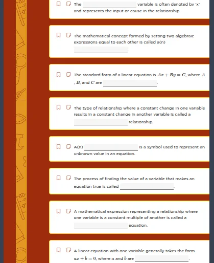 the ______ variable is often denoted by x and represents the input or c…