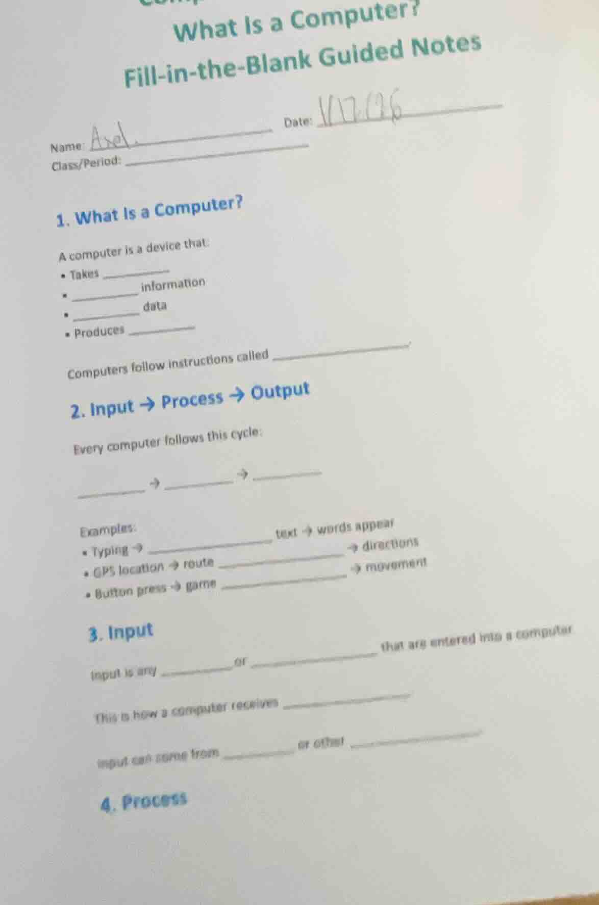 what is a computer? fill-in-the-blank guided notes name: date: class/pe…