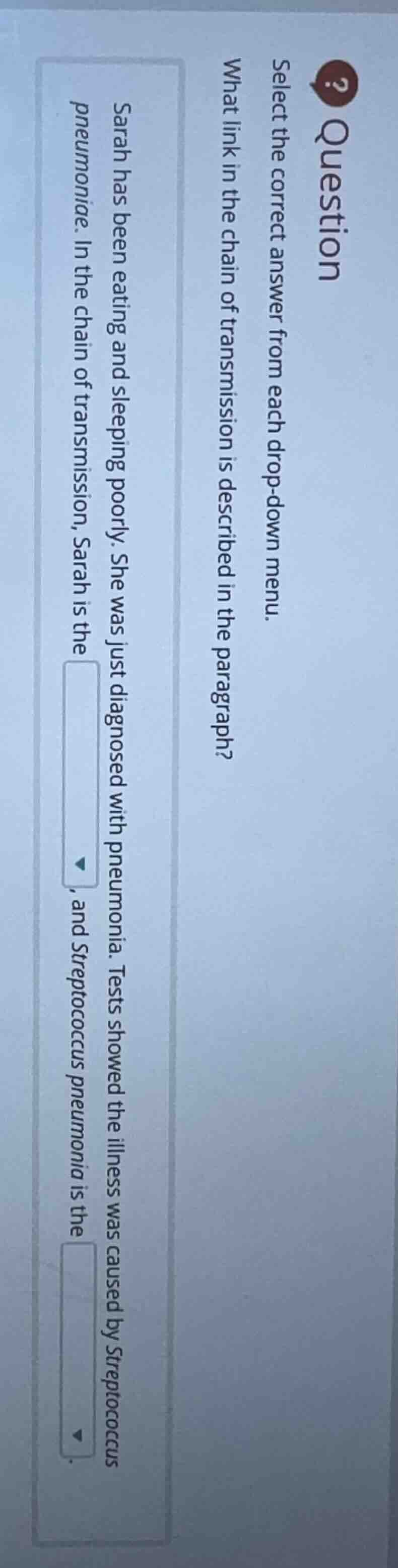 question select the correct answer from each drop - down menu. what lin…