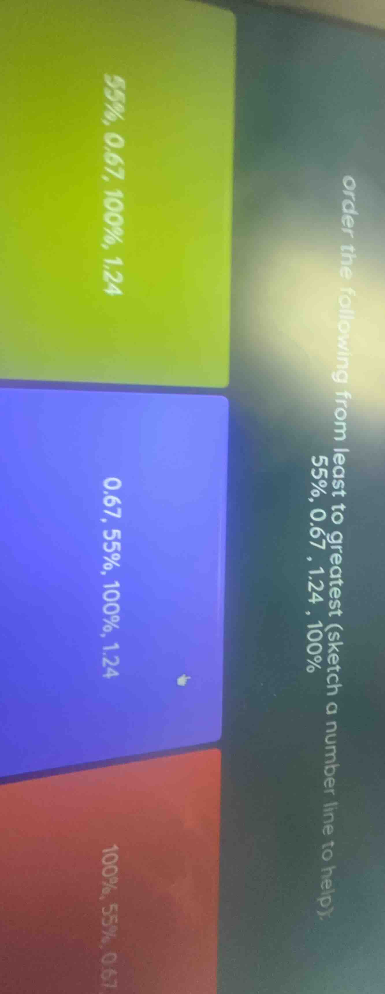 order the following from least to greatest (sketch a number line to hel…