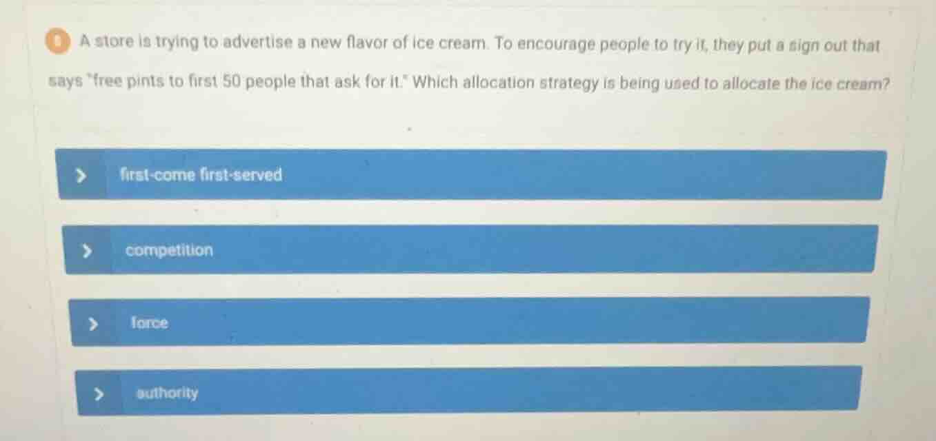 a store is trying to advertise a new flavor of ice cream. to encourage …