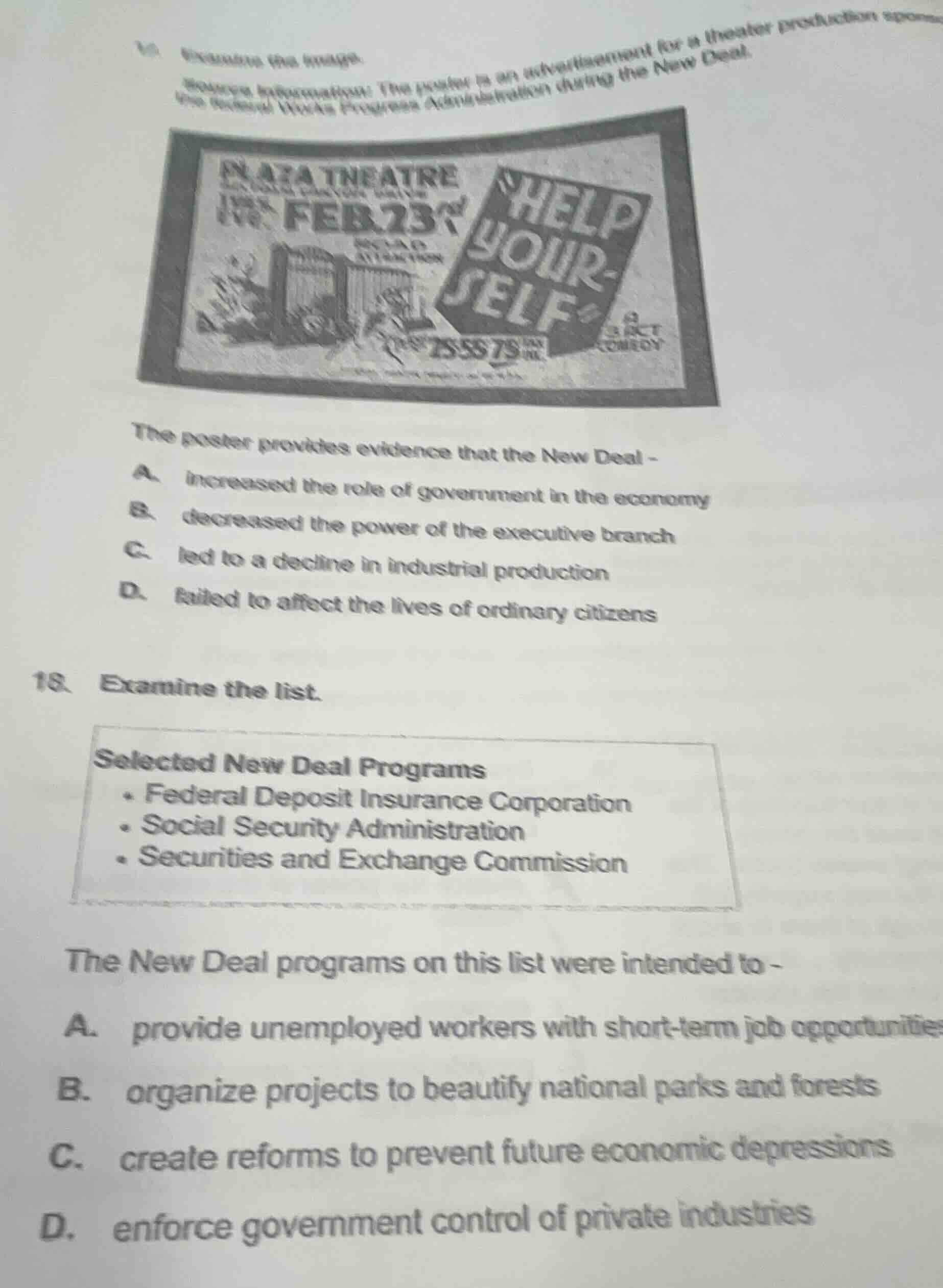 17. examine the image. source information: the poster is an advertiseme…