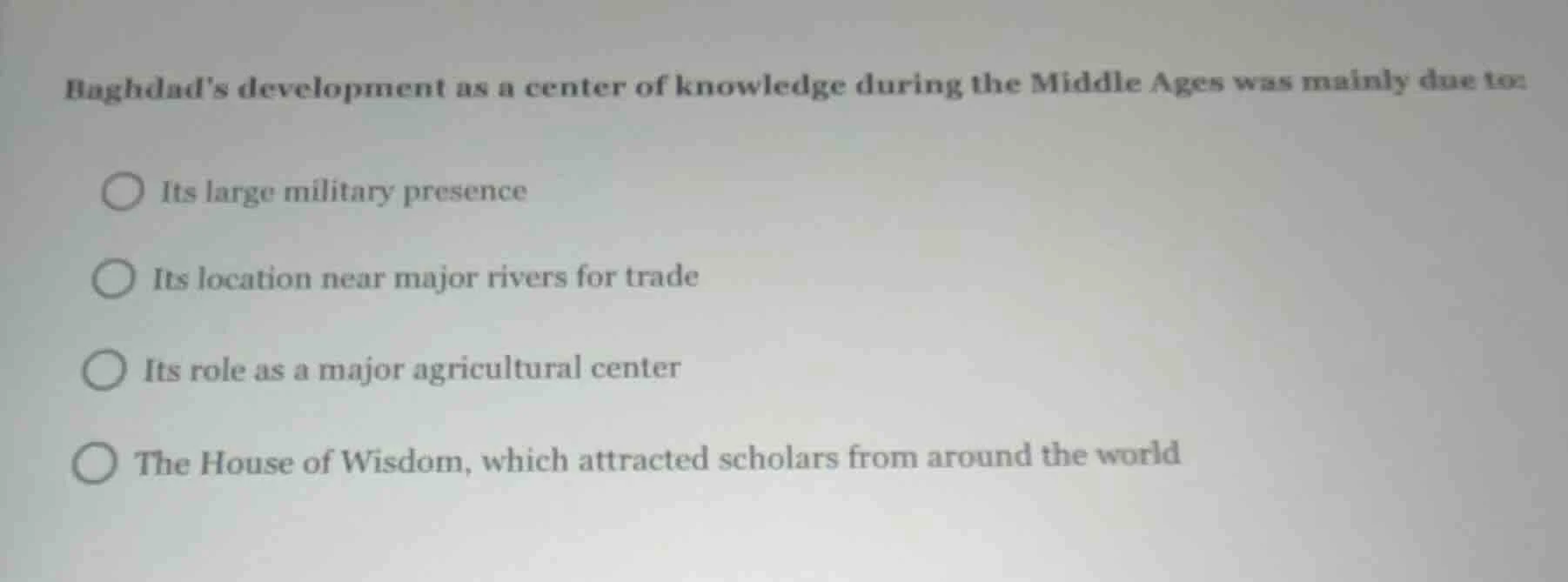baghdad’s development as a center of knowledge during the middle ages w…