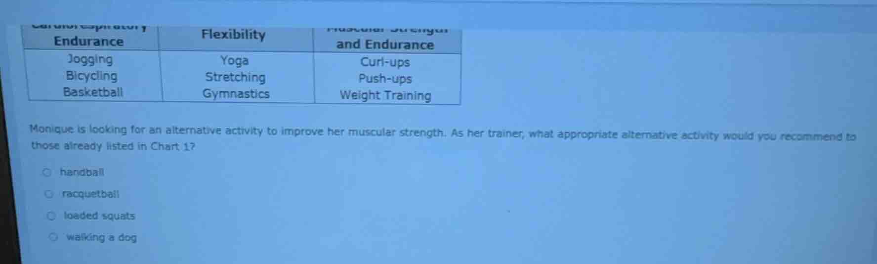 endurance flexibility and endurance jogging yoga curl - ups bicycling s…