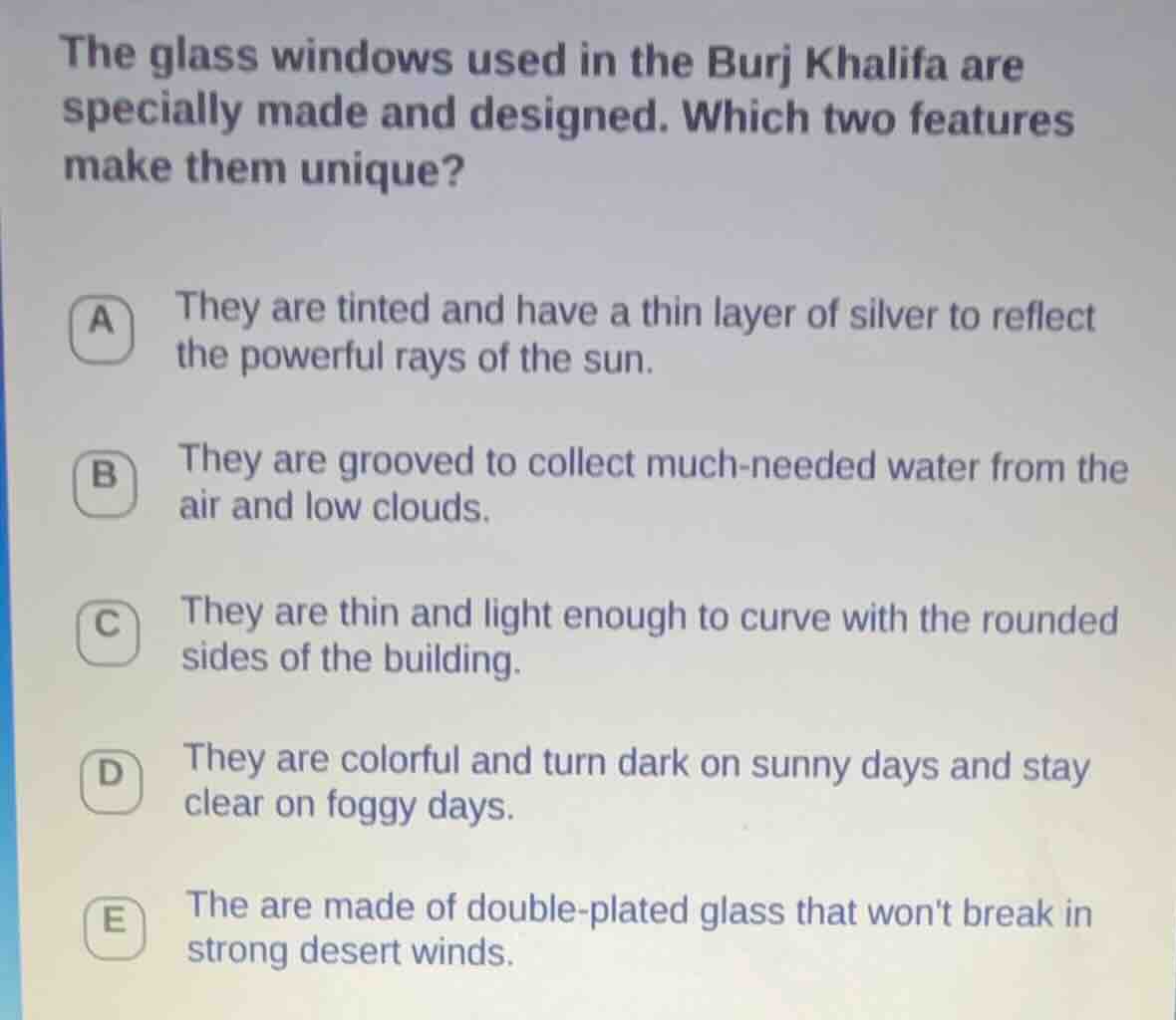 the glass windows used in the burj khalifa are specially made and desig…