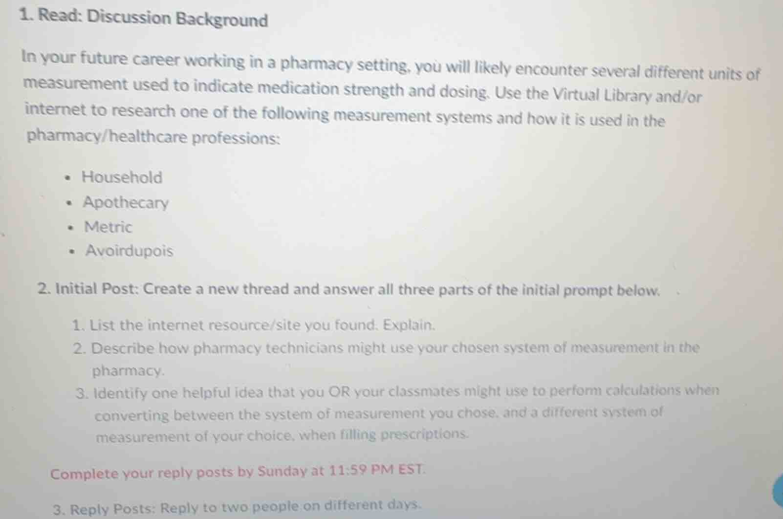 1. read: discussion background in your future career working in a pharm…