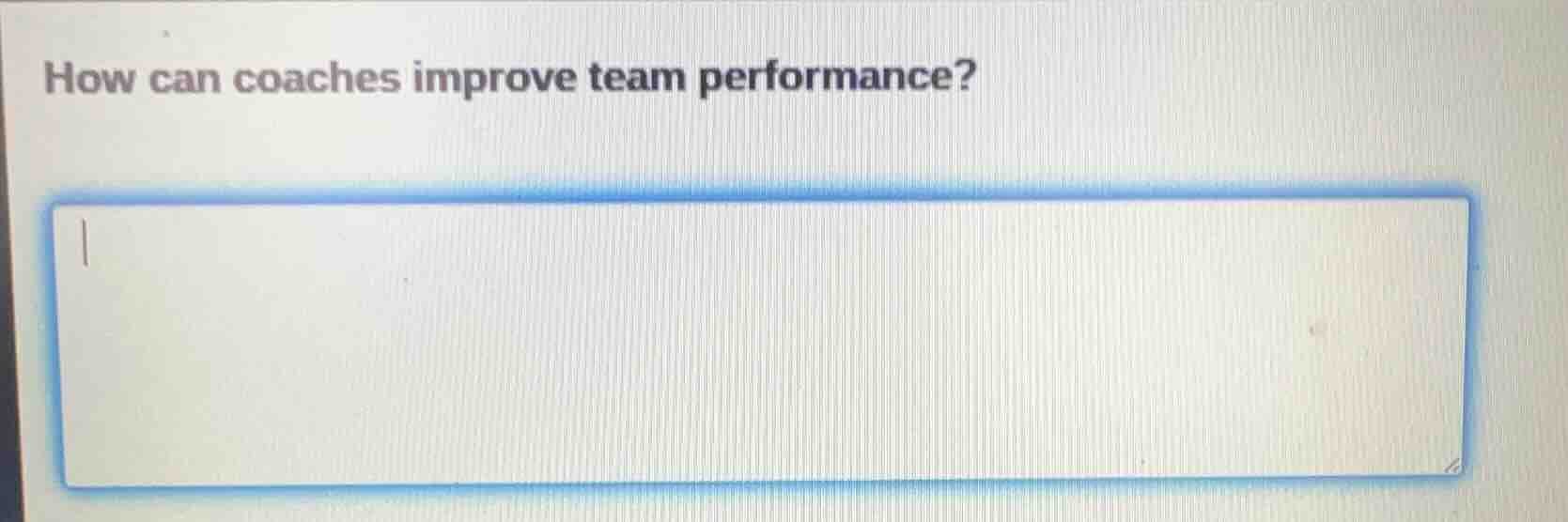 how can coaches improve team performance?