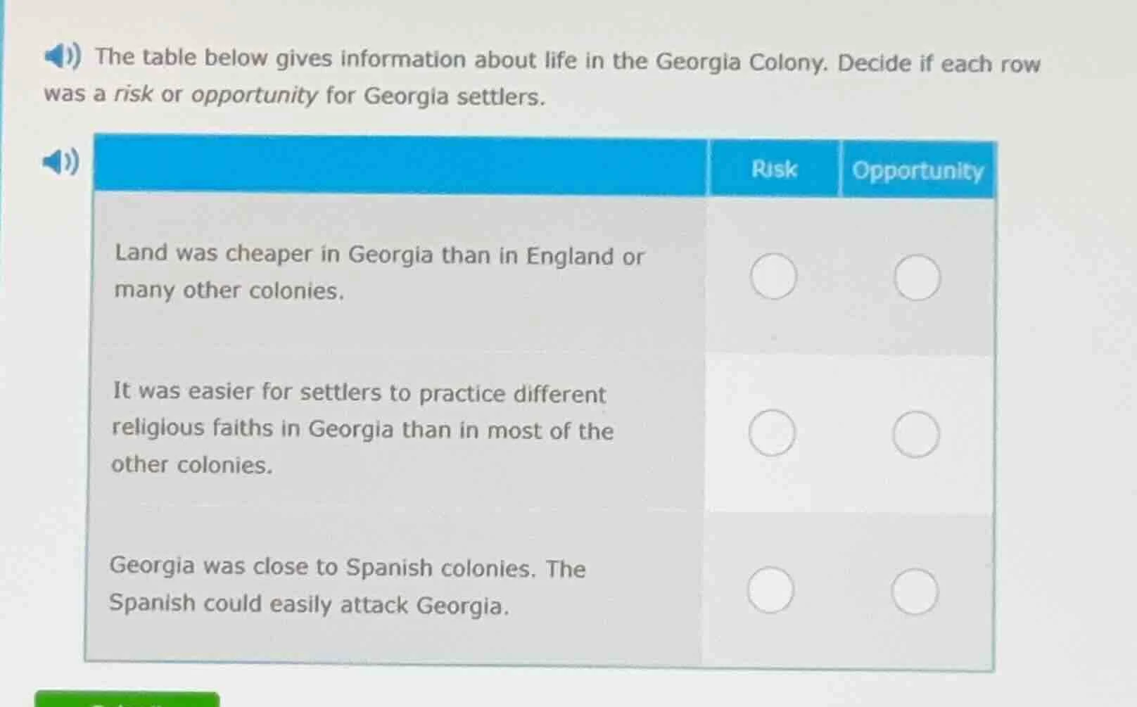 the table below gives information about life in the georgia colony. dec…