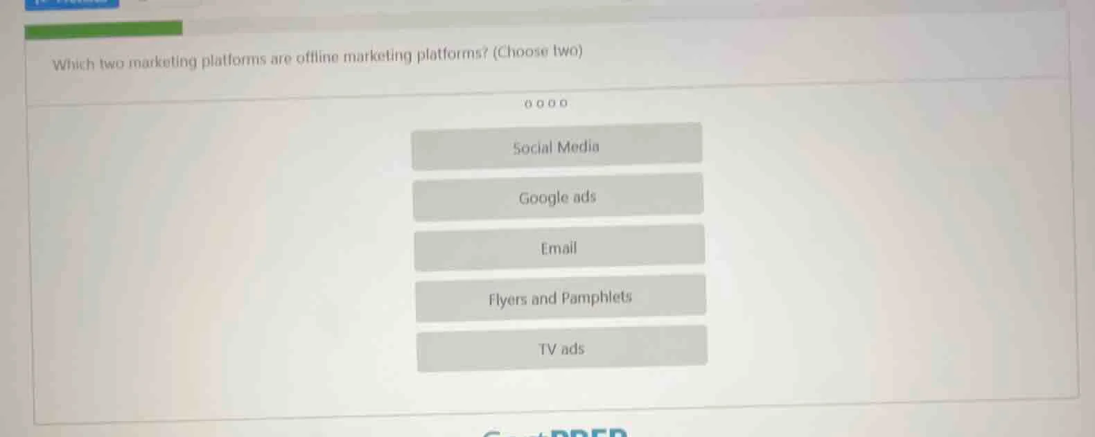 which two marketing platforms are offline marketing platforms? (choose …