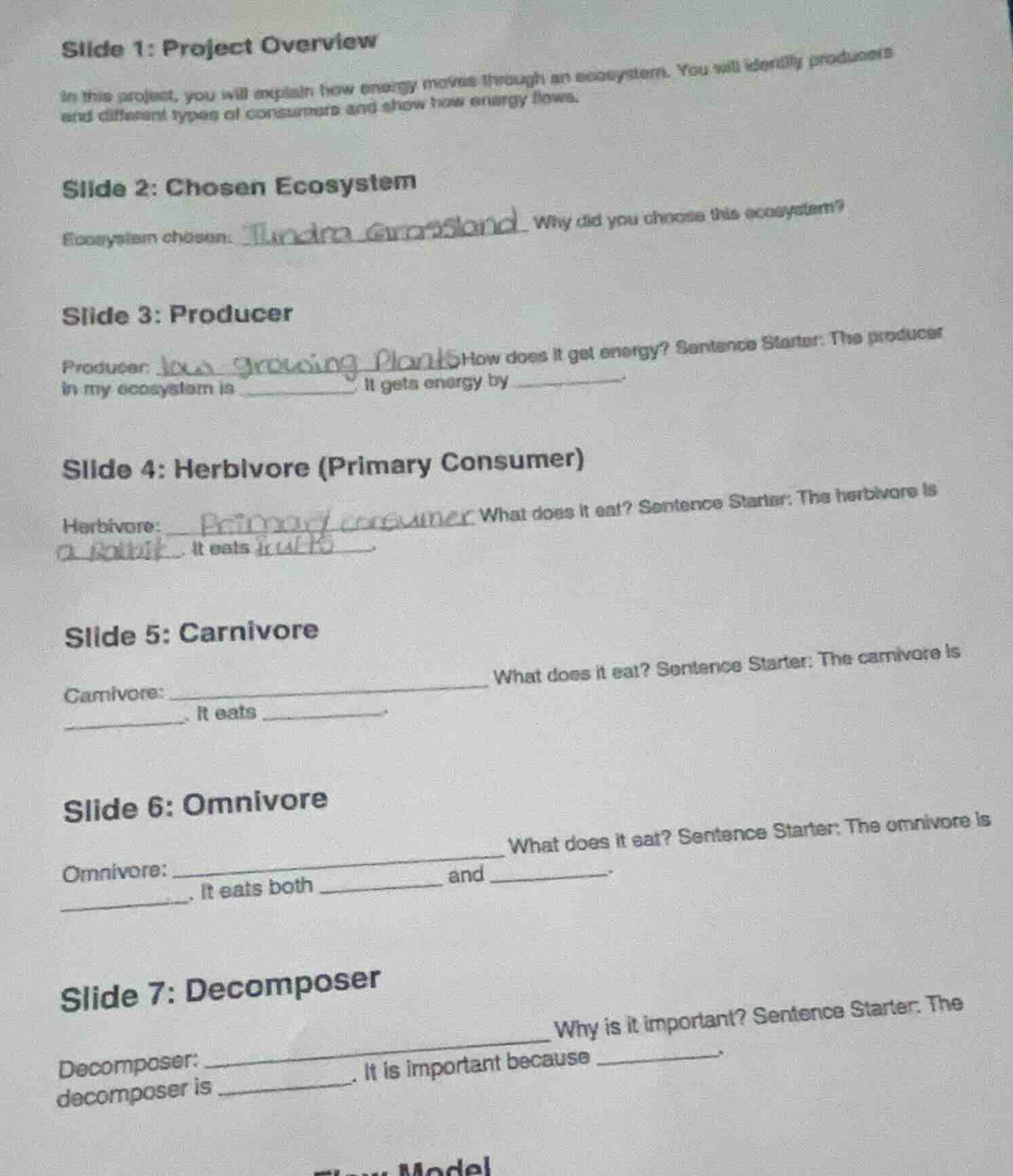 slide 1: project overview in this project, you will explain how energy …