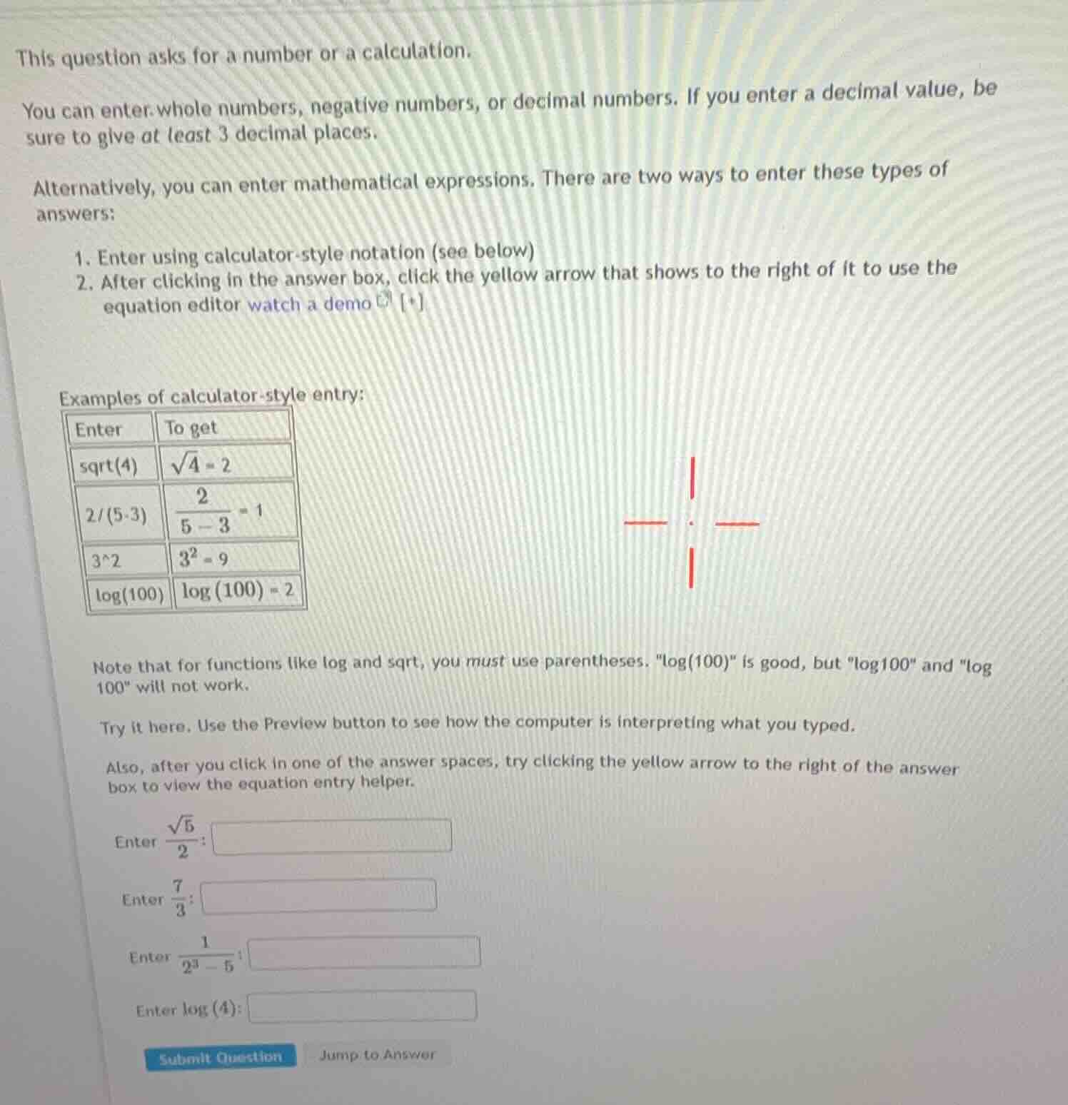 this question asks for a number or a calculation. you can enter whole n…