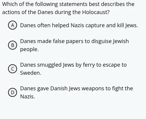 which of the following statements best describes the actions of the dan…